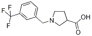 1-[3-(TRIFLUOROMETHYL)BENZYL]PYRROLIDINE-3-CARBOXYLICACID结构式