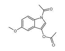 3-acetoxy-1-acetyl-5-methoxy-indole Structure