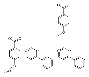 [(4-methoxybenzoyl)oxy-bis(4-phenylphenyl)stannyl] 4-methoxybenzoate Structure