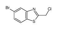 5-bromo-2-(chloromethyl)-1,3-benzothiazole结构式