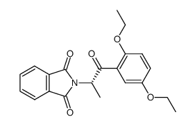 (S)-(2,5-Diethoxyphenyl)-(1-phthalimidoethyl)-keton结构式