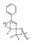N-(2-azido-1,1,1,3,3,3-hexafluoropropan-2-yl)benzamide结构式