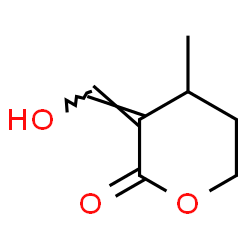 Valeric acid, 5-hydroxy-2-(hydroxymethylene)-3-methyl-, delta-lactone (6CI) Structure