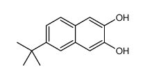 6-tert-butylnaphthalene-2,3-diol结构式