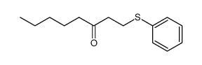 1-(phenylthio)octan-3-one结构式