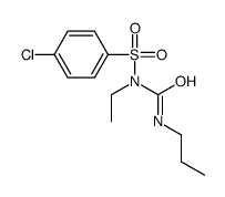 1-(4-chlorophenyl)sulfonyl-1-ethyl-3-propyl-urea structure