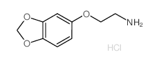 [2-(1,3-Benzodioxol-5-yloxy)ethyl]amine hydrochloride结构式