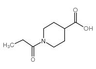 1-PROPIONYL-4-PIPERIDINECARBOXYLIC ACID structure