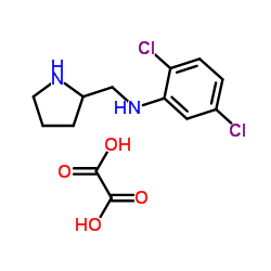 (2,5-DICHLORO-PHENYL)-PYRROLIDIN-2-YLMETHYL-AMINE, OXALIC ACID结构式
