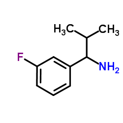 1-(3-Fluorophenyl)-2-methyl-1-propanamine结构式