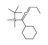 tert-butyl-(1-cyclohexylpenta-1,2-dienyl)-dimethylsilane结构式