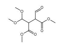 2-dimethoxymethyl-3-formyl-succinic acid dimethyl ester Structure