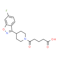 5-[4-(6-Fluoro-1,2-benzisoxazol-3-yl)piperidin-1-yl]-5-oxopentanoic acid Structure