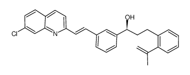 (S,E)-1-(3-(2-(7-chloroquinolin-2-yl)vinyl)phenyl)-3-(2-(prop-1-en-2-yl)phenyl)propan-1-ol结构式