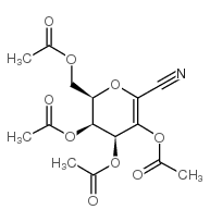 3,4,5,7-tetra-o-acetyl-2,6-anhydro-d-lyxo-hept-2-enonitrile结构式