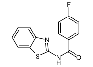 N-(1,3-benzothiazol-2-yl)-4-fluorobenzamide Structure