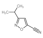 3-isopropyl-5-isoxazolecarbonitrile(SALTDATA: FREE)结构式