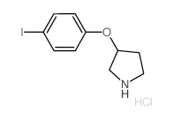3-(4-Iodophenoxy)pyrrolidine hydrochloride Structure