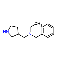 N-Benzyl-N-(3-pyrrolidinylmethyl)ethanamine Structure
