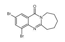 2,4-dibromo-7,8,9,10-tetrahydroazepino[2,1-b]quinazolin-12(6H)-one Structure