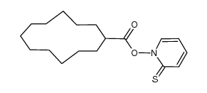 2-thioxopyridin-1(2H)-yl cyclododecanecarboxylate Structure