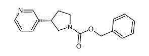 benzyl (S)-3-pyridin-3-ylpyrrolidine-1-carboxylate结构式