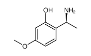 (S)-2-(1-aminoethyl)-5-methoxyphenol Structure