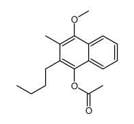 (2-butyl-4-methoxy-3-methylnaphthalen-1-yl) acetate Structure