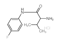 2-Amino-N-(4-fluorophenyl)-3-methylbutanamide hydrochloride结构式
