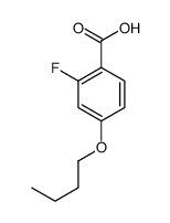 4-Butoxy-2-fluorobenzoic acid结构式