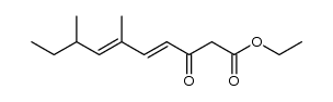 (4E,6E)-ethyl 6,8-dimethyl-3-oxodeca-4,6-dienoate Structure