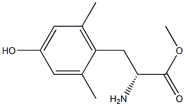 methyl (R)-2-amino-3-(4-hydroxy-2,6-dimethylphenyl)propanoate结构式