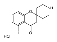 5-Iodospiro[chromene-2,4'-piperidin]-4(3H)-one hydrochloride (1:1 )结构式
