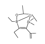 D-(+)-4,5-Diethyl-3-isopropenyl-2,2,7,8-tetramethyl-1,6-dioxa-2-sila-5-bora-3-cycloocten Structure
