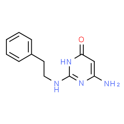 6-Amino-2-[(2-phenylethyl)amino]pyrimidin-4(3H)-one Structure