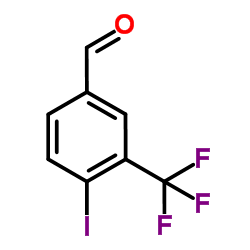 4-Iodo-3-(trifluoromethyl)benzaldehyde结构式