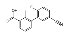 3-(5-cyano-2-fluorophenyl)-2-methylbenzoic acid结构式