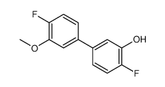 2-fluoro-5-(4-fluoro-3-methoxyphenyl)phenol结构式