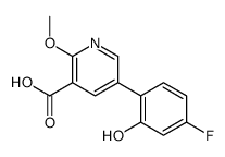 5-(4-fluoro-2-hydroxyphenyl)-2-methoxypyridine-3-carboxylic acid Structure
