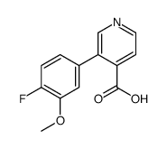 3-(4-fluoro-3-methoxyphenyl)pyridine-4-carboxylic acid Structure
