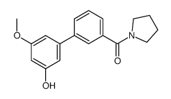 [3-(3-hydroxy-5-methoxyphenyl)phenyl]-pyrrolidin-1-ylmethanone Structure