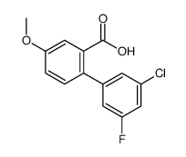 2-(3-chloro-5-fluorophenyl)-5-methoxybenzoic acid结构式