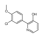 2-(3-chloro-4-methoxyphenyl)pyridin-3-ol结构式