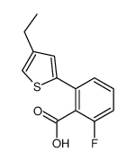 2-(4-ethylthiophen-2-yl)-6-fluorobenzoic acid Structure