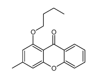 1-butoxy-3-methylxanthen-9-one结构式