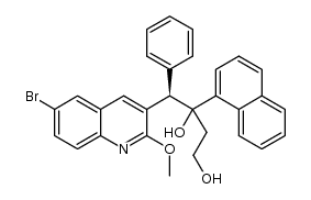 (4R)-4-(6-bromo-2-methoxyquinolin-3-yl)-3-(naphthalen-1-yl)-4-phenylbutane-1,3-diol Structure