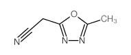 (5-methyl-1,3,4-oxadiazol-2-yl)acetonitrile(SALTDATA: FREE) Structure