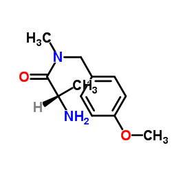 N-(4-Methoxybenzyl)-N-methyl-L-alaninamide Structure