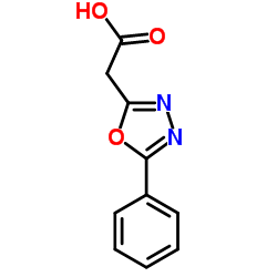 (5-Phenyl-1,3,4-oxadiazol-2-yl)acetic acid Structure