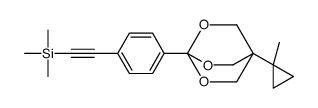 trimethyl-[2-[4-[1-(1-methylcyclopropyl)-3,5,8-trioxabicyclo[2.2.2]octan-4-yl]phenyl]ethynyl]silane结构式